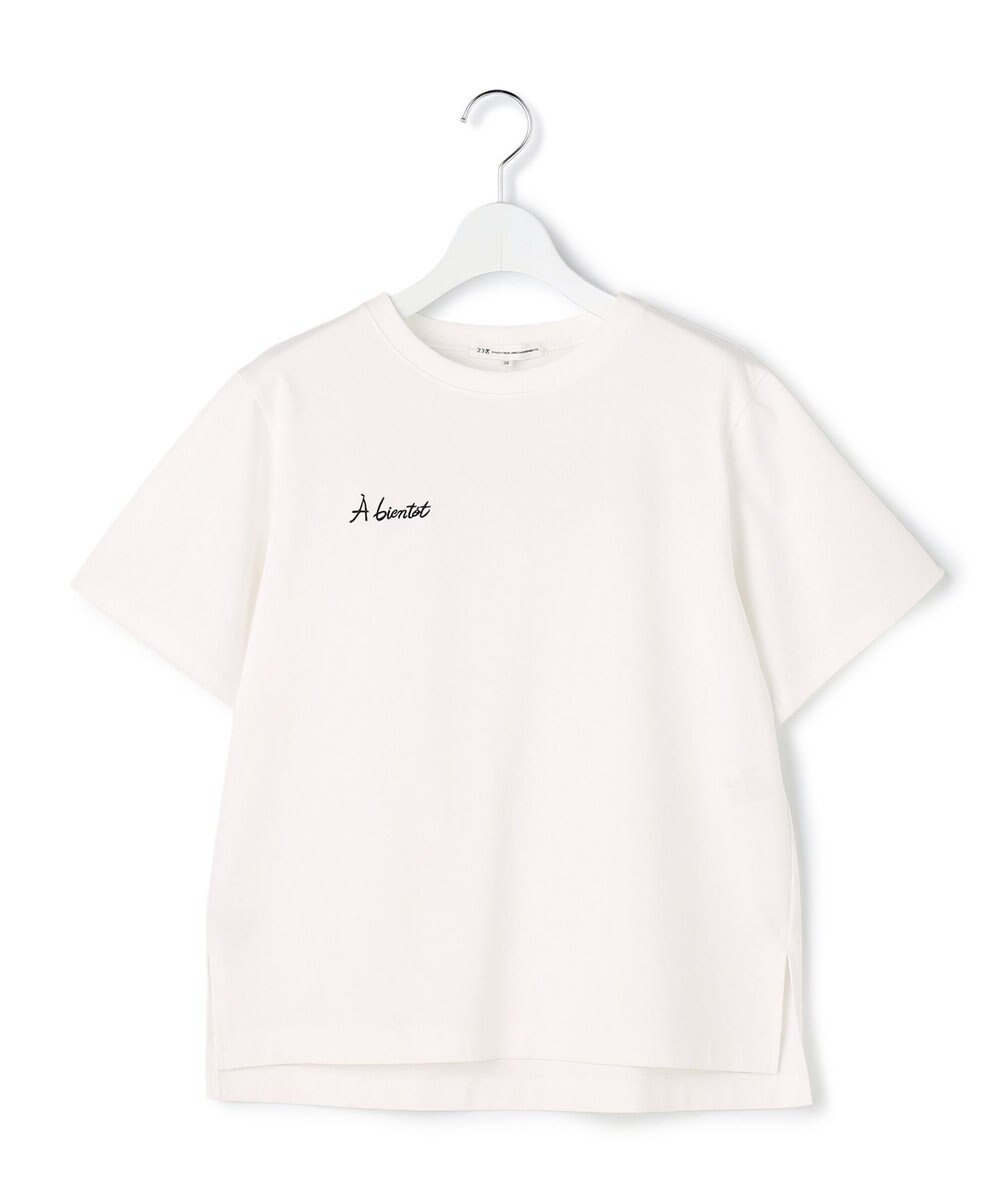 23区 【先行予約】バック刺繍 メッセージロゴ Tシャツ 