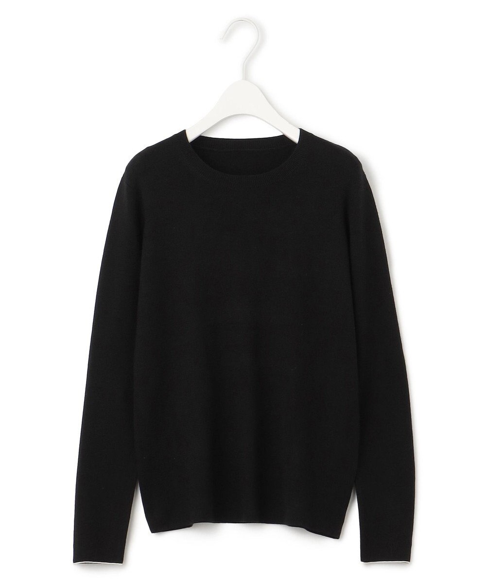 ICB 【洗える】エクストラファインメリノ クルーネックプルオーバー 