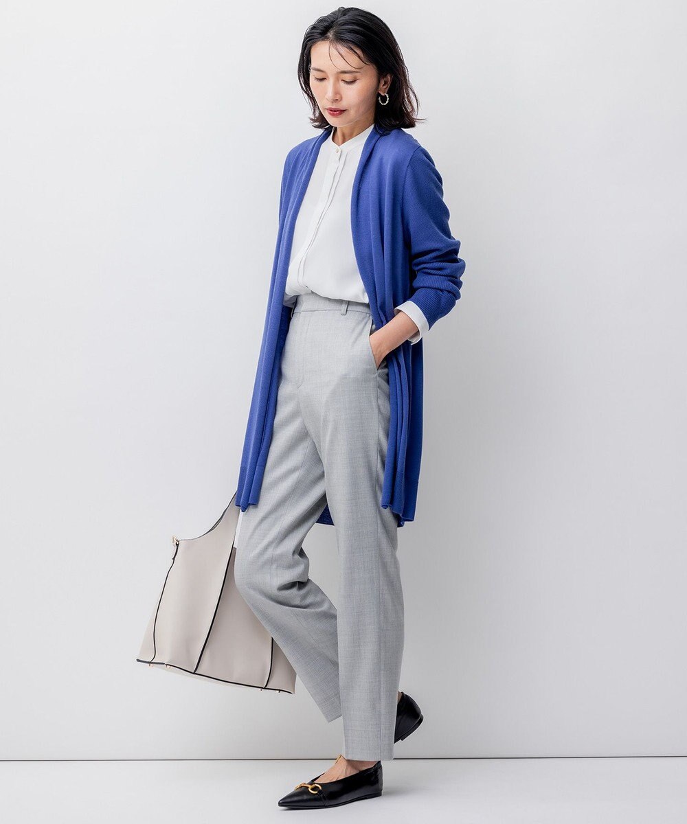 23区 【洗える】バックサテンアムンゼン ブラウス 