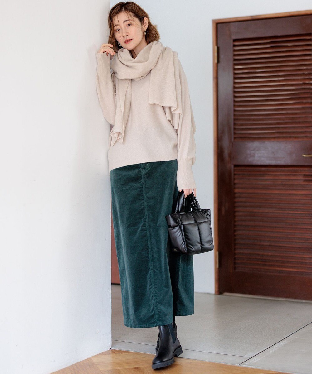 23区 【洗える】ピュアカシミヤ ドルマンスリーブ ニット 