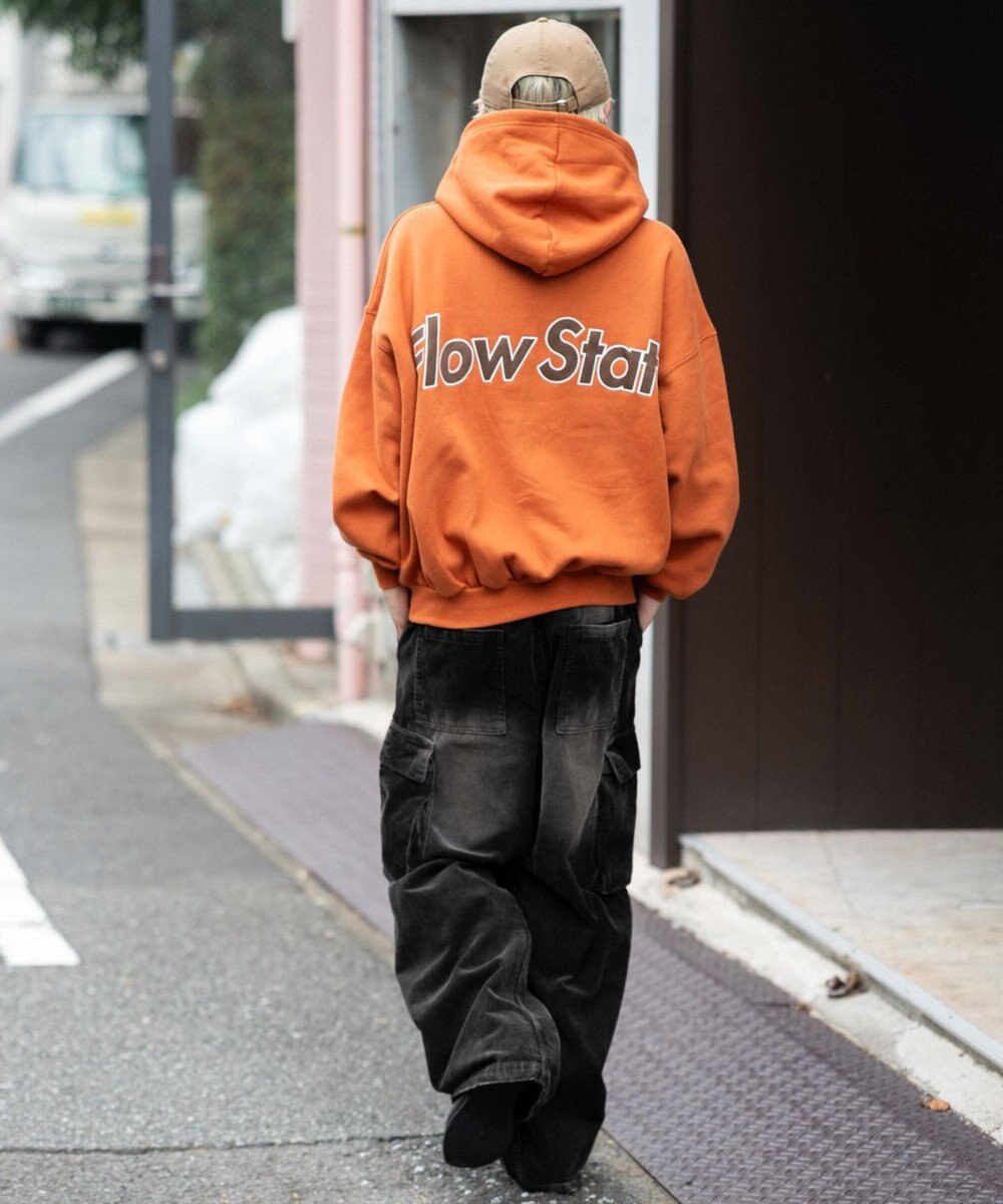 WEGO 【ユニセックス着用ITEM/裏起毛】バルーンクロップドグラフィックプルパーカー 