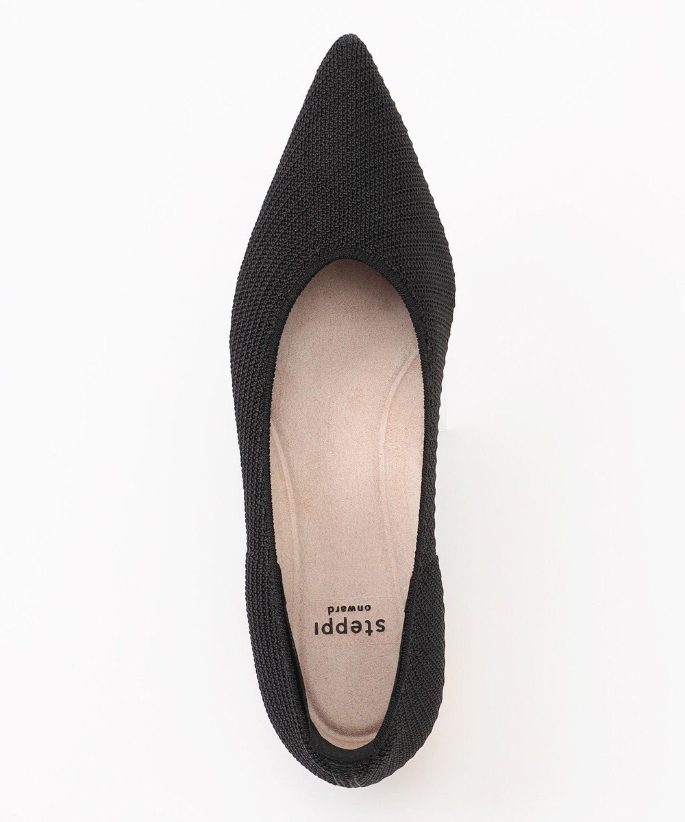 steppi 【洗える/撥水】メタルヒール フラット パンプス 