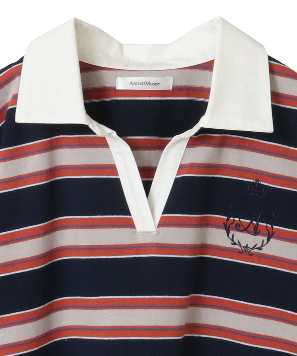 Green Parks エムブレム刺繍ショートボーダーカットソー 