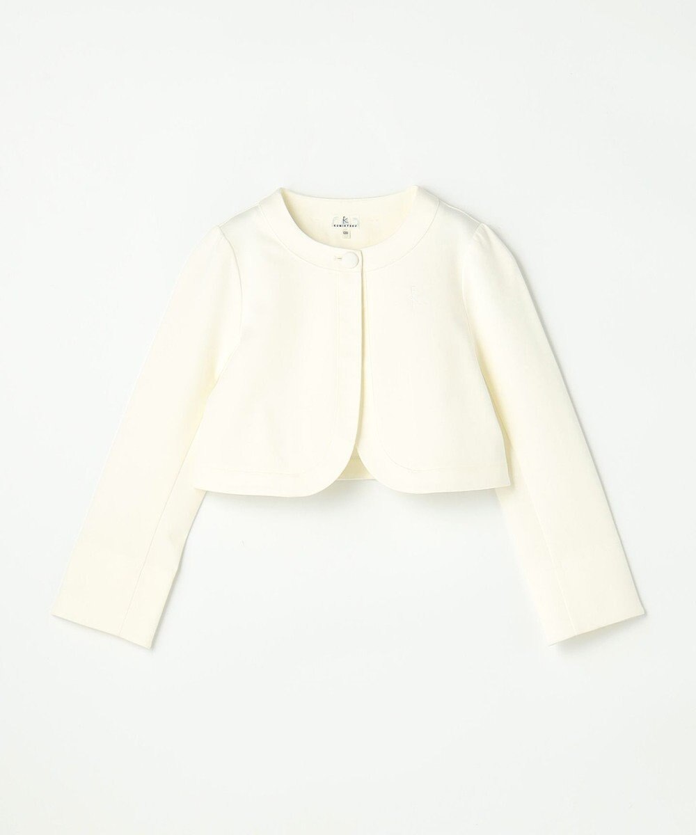 組曲 KIDS 【110-140㎝】 フラワーアーチワンピース＆ボレロジャケットセット 