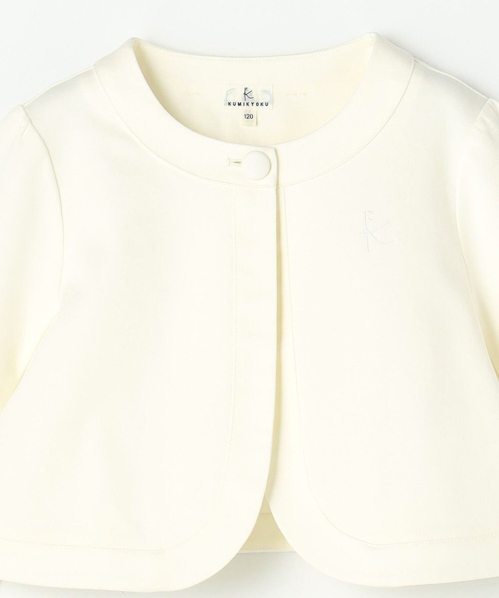 組曲 KIDS 【110-140㎝】 フラワーアーチワンピース＆ボレロジャケットセット 