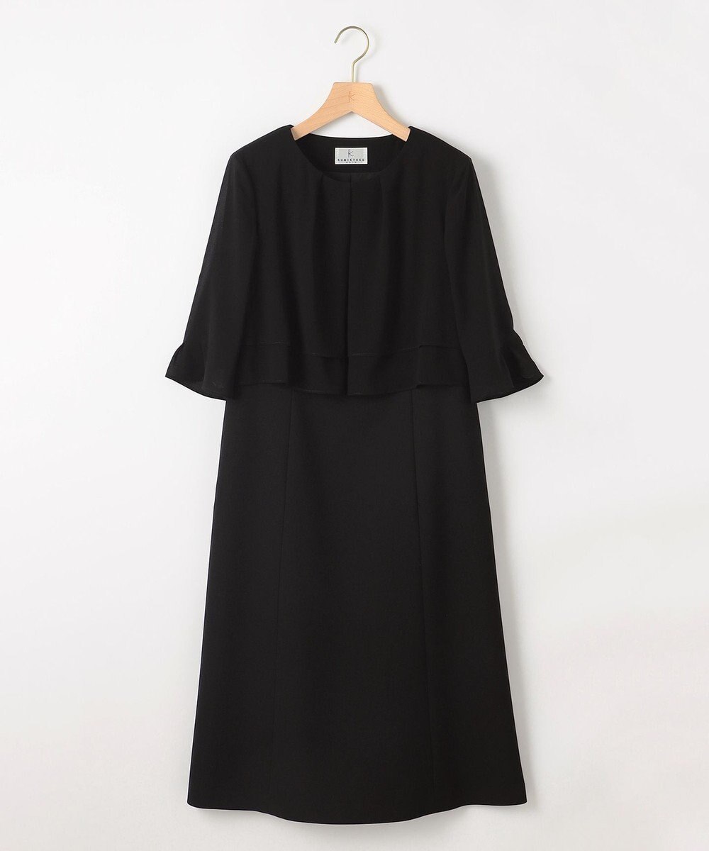 組曲 NOIR 【洗える】ウォッシャブルストレッチバーズアイ　ジャケット＋ワンピース 