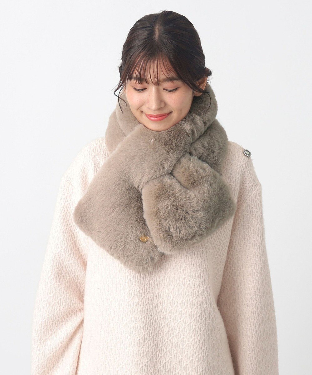 MOONBAT 【FUDGE11月号掲載】PAUL & JOE ACCESSOIRES フェイクファービッグマフラー 