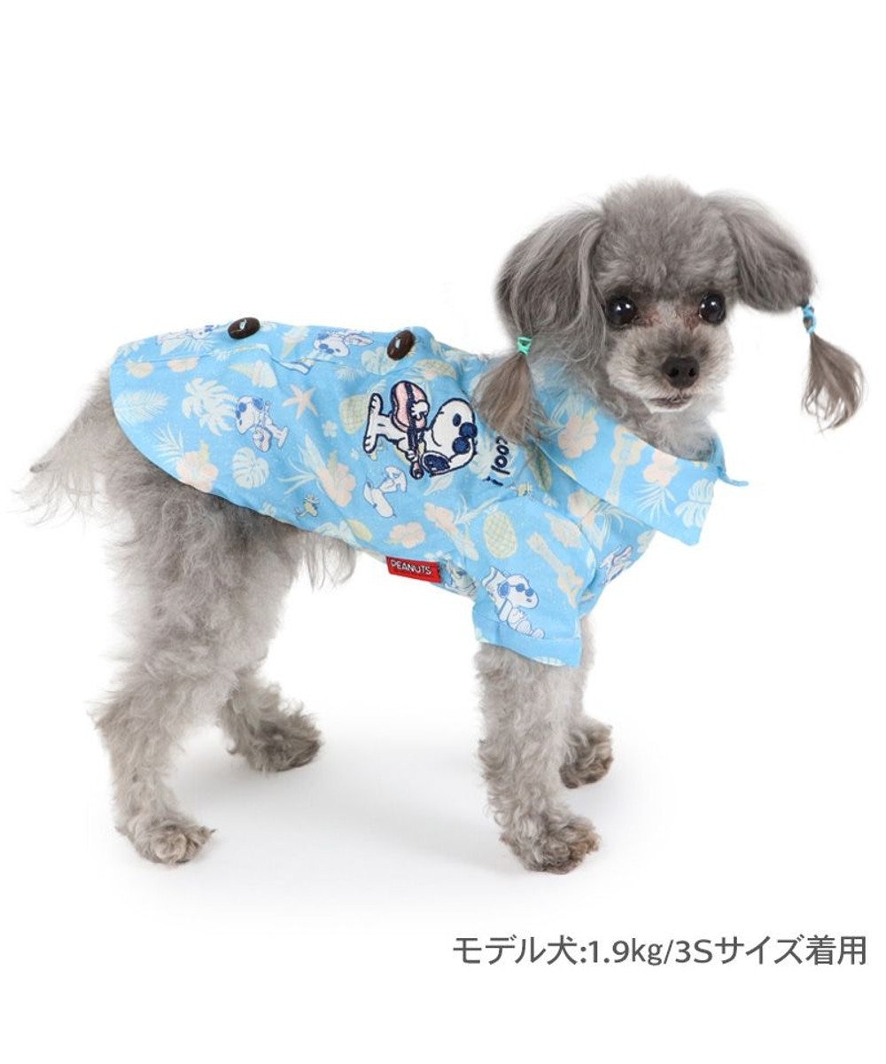 PET PARADISE スヌーピー 接触冷感 背中開き リゾートシャツ 小型犬 
