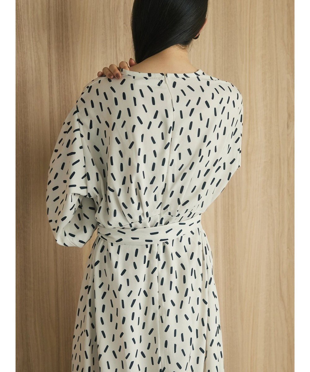 Green Parks armonia．スクエアドットプリントタックワンピース 