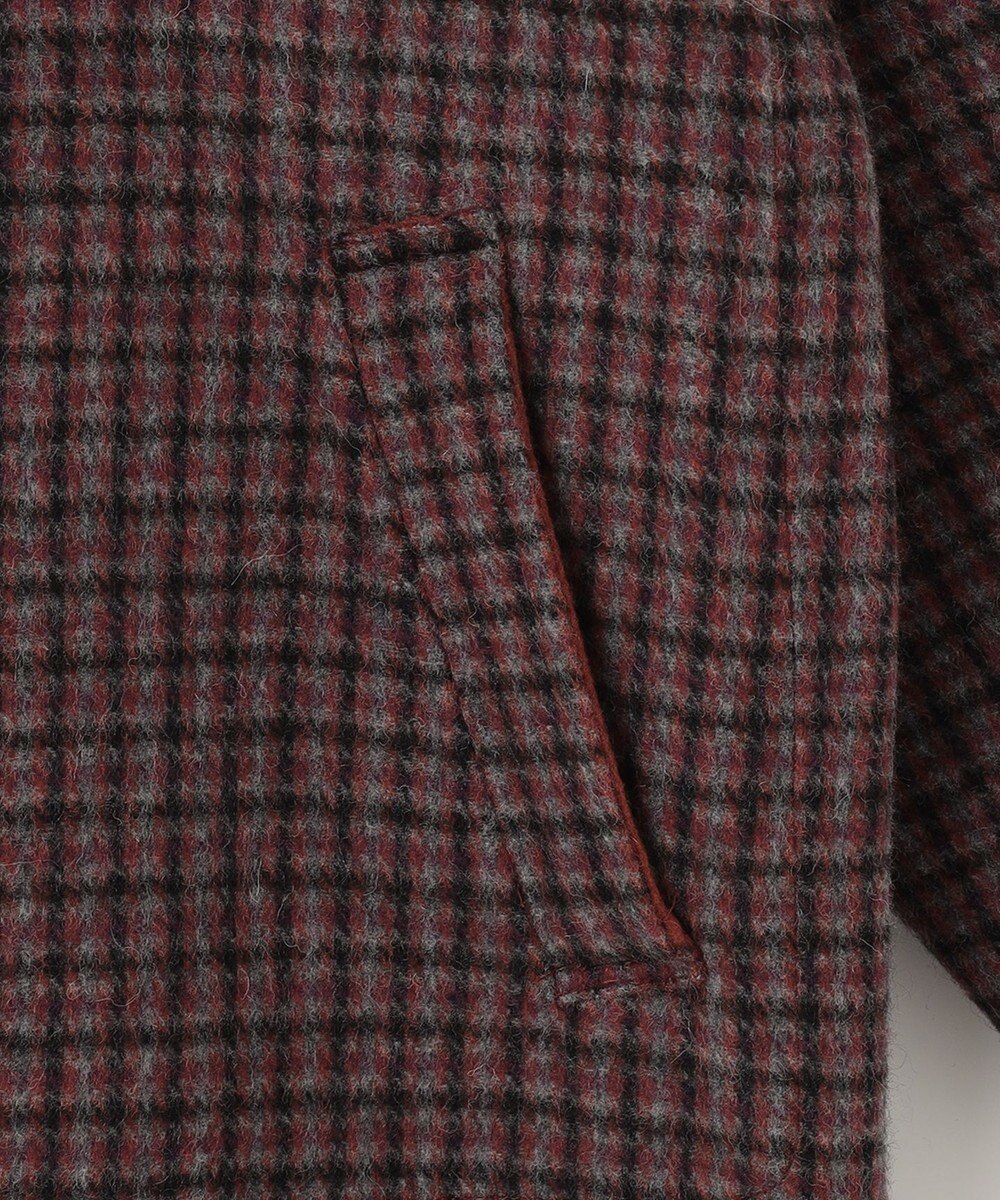 自由区 【リバーシブル】ウールリバー フード付きショートコート 