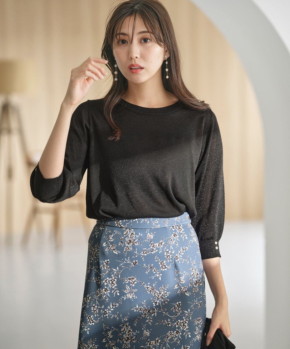 ANY SIS 【洗える】ラメ プルオーバー 