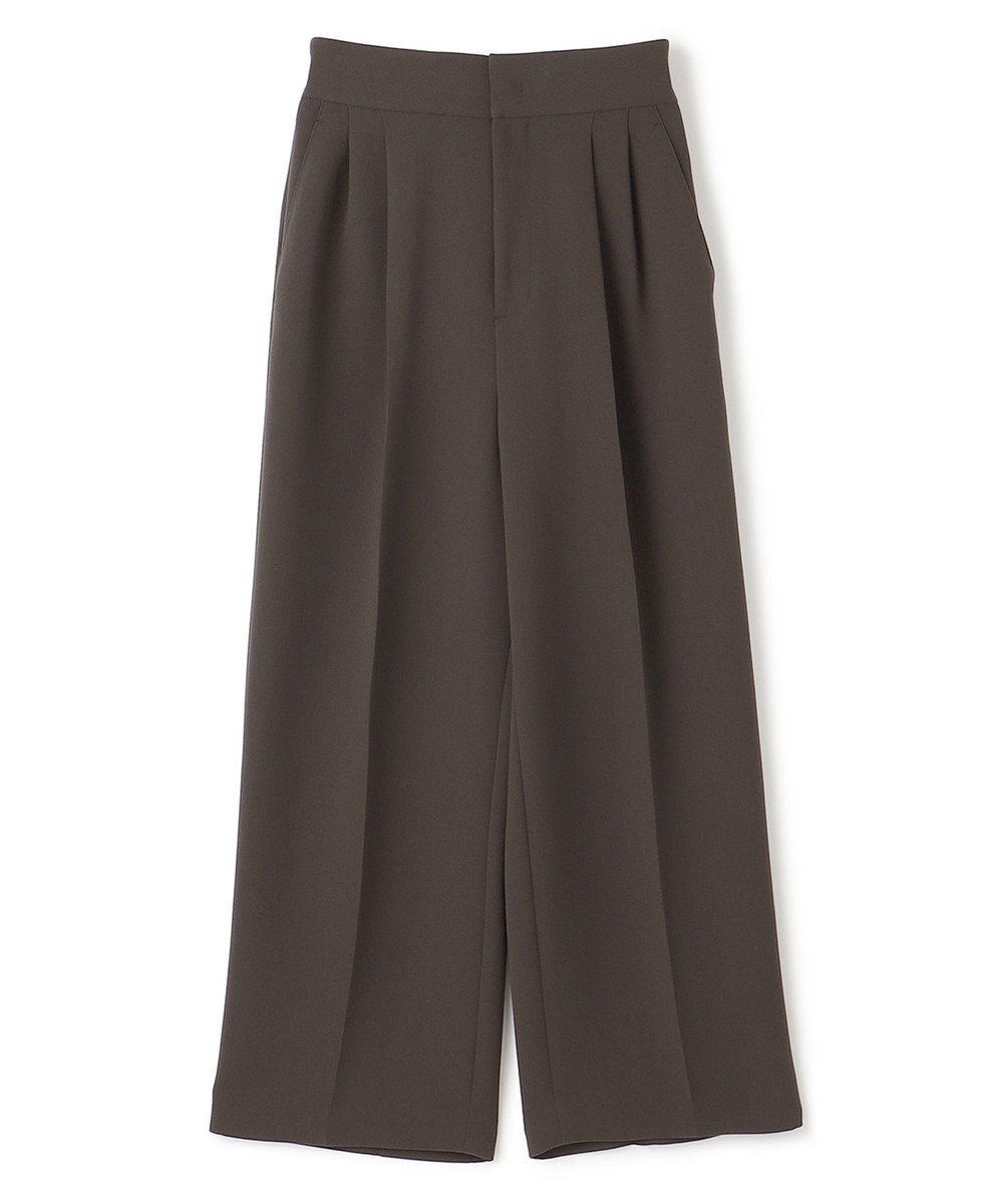 uncrave 【防シワ・洗濯機洗い可】ウォッシャブル ダブルクロス ワイドパンツ 