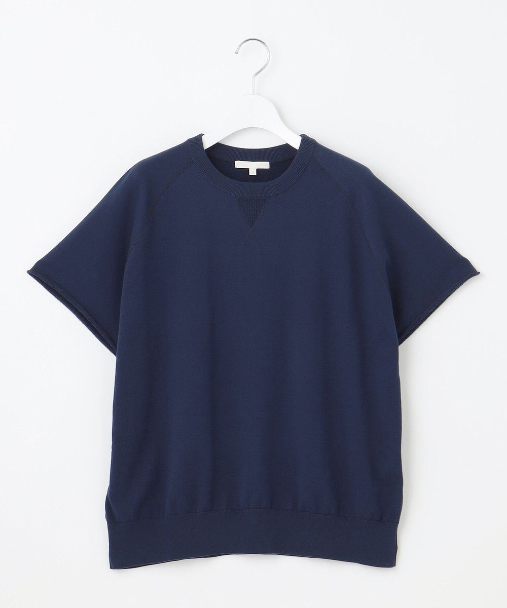 自由区 【洗える】コットンループバックスウェット ニット 