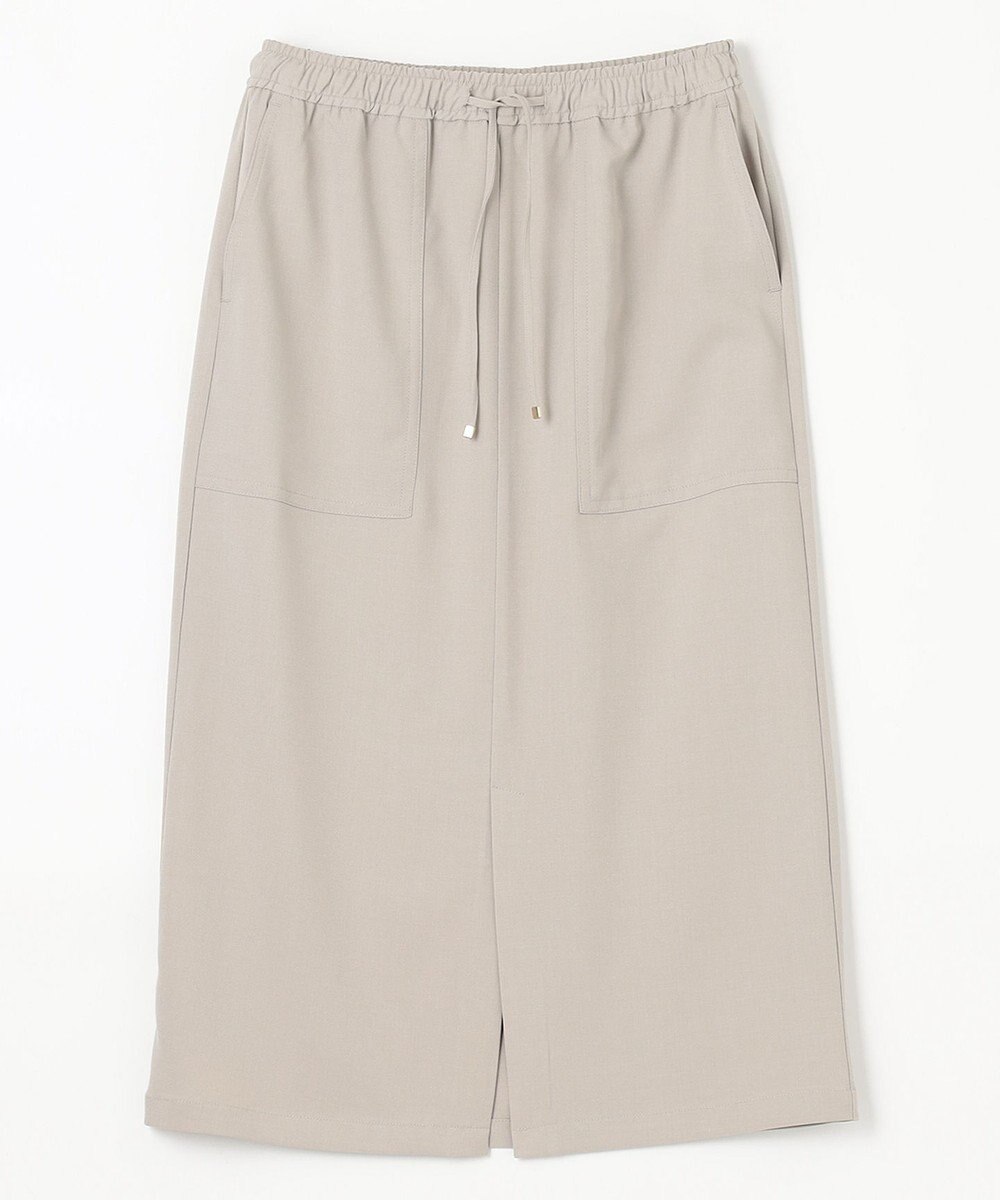 ANY 【接触冷感/UVケア/ウエストゴム/洗濯機可能】イージケアタイトスカート 