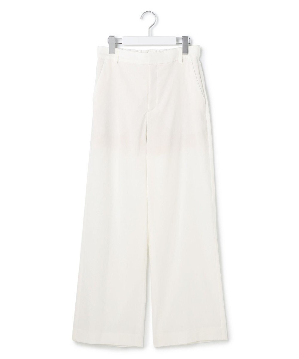 23区 【CanCam・CLASSY.掲載】リネンレーヨンストレッチ ワイドパンツ 