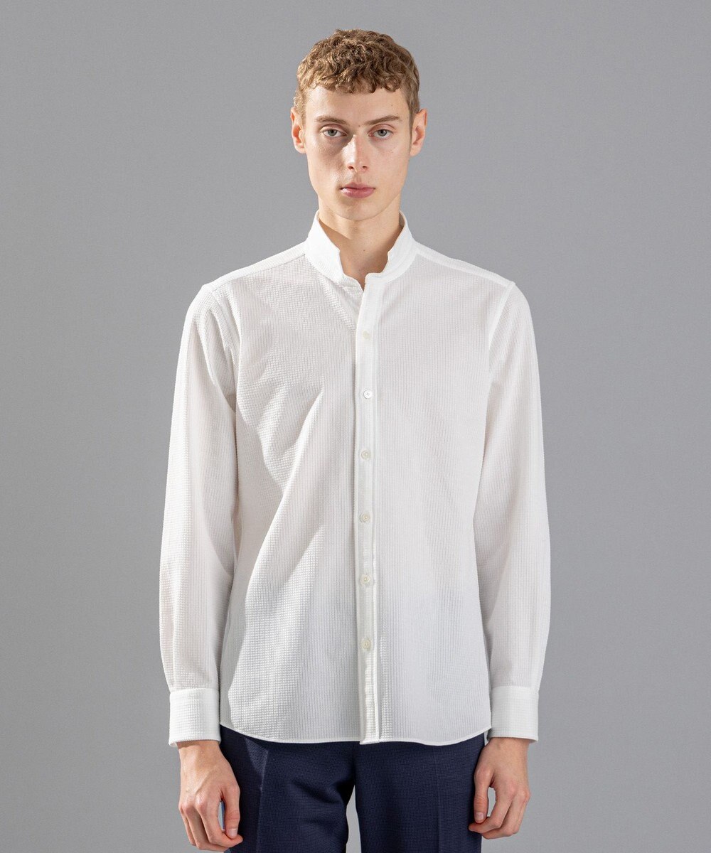 JOSEPH HOMME コンフォートクリアギンガム　ウイングカラーシャツ 