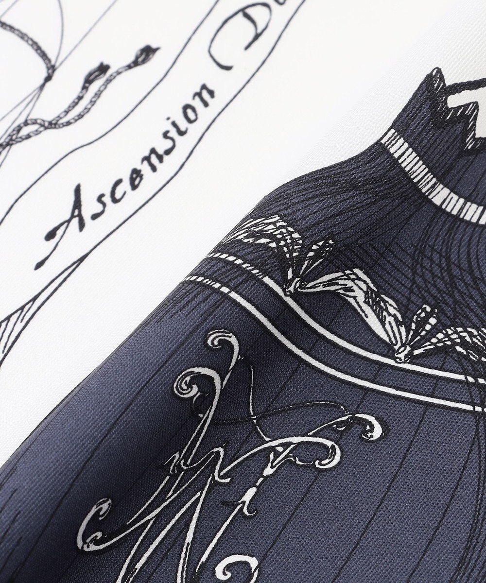 23区 manipuri  バルーンバンダナプリント シルク スカーフ 