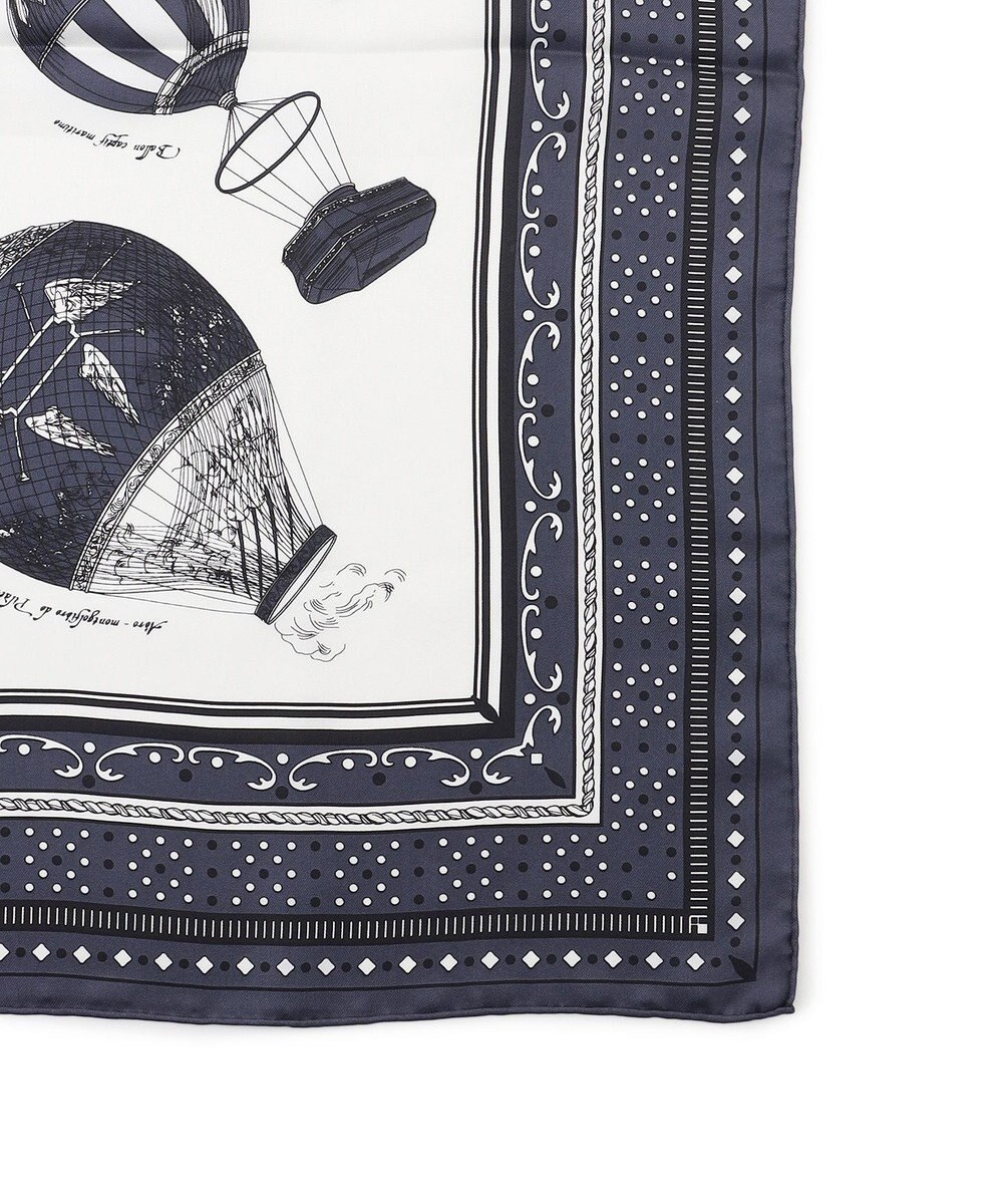 23区 manipuri  バルーンバンダナプリント シルク スカーフ 