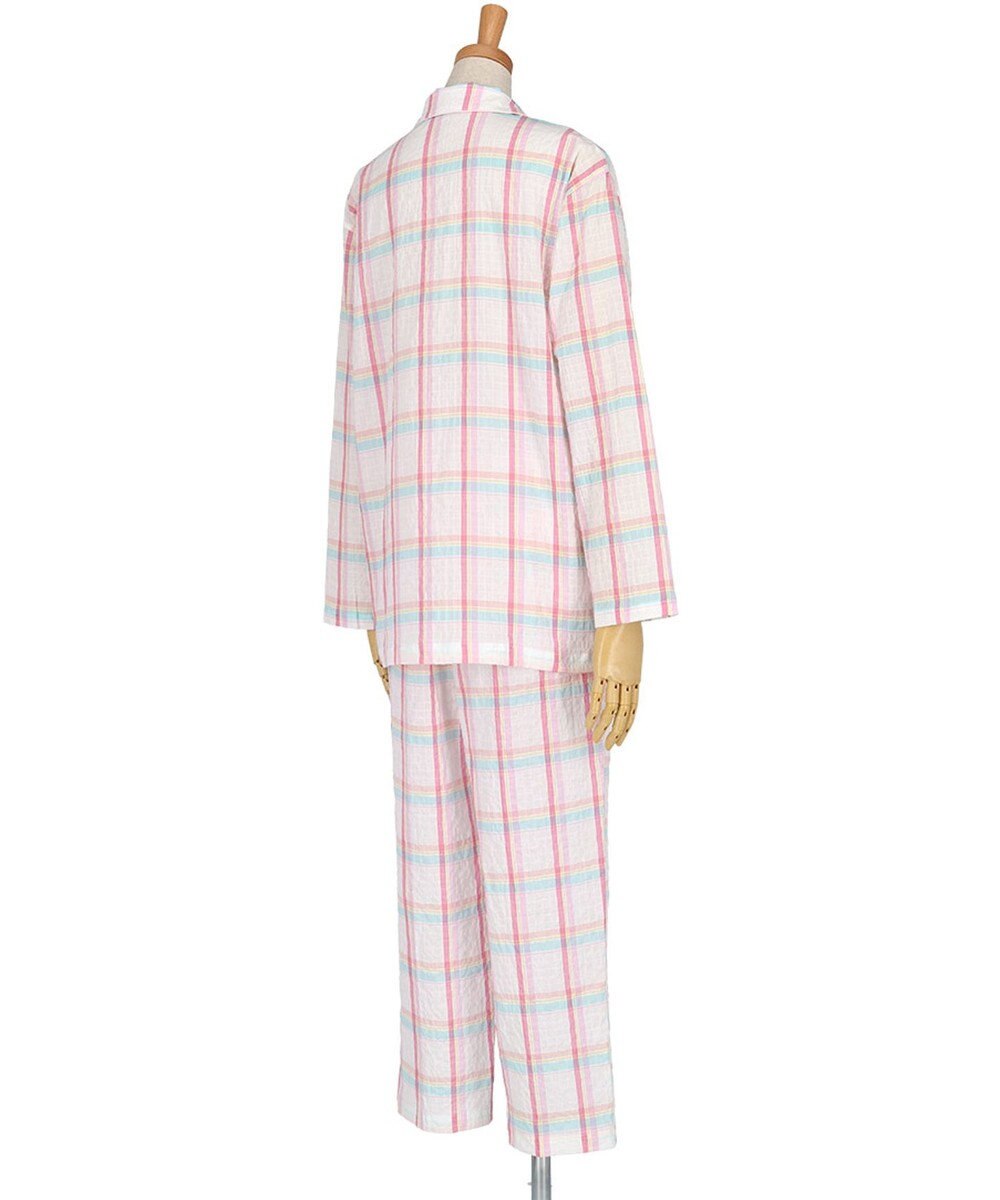 ワコール／睡眠科学 パジャマ 長袖 長ズボン 綿混(本体) 上下セット 前開き レディース YDX342 睡眠科学／ワコール 