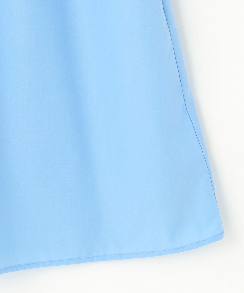 Feroux 【洗える】スタンドカラーフリルスリーブ ブラウス 