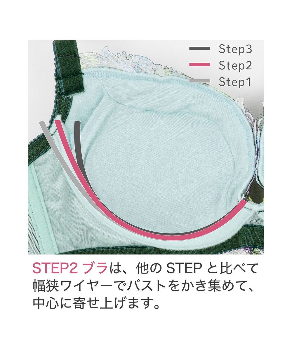 BRADELIS New York 【BRADELIS New York】ナオミステップ２ブラ23S1 バストを寄せて丸い女性らしい谷間をつくる 