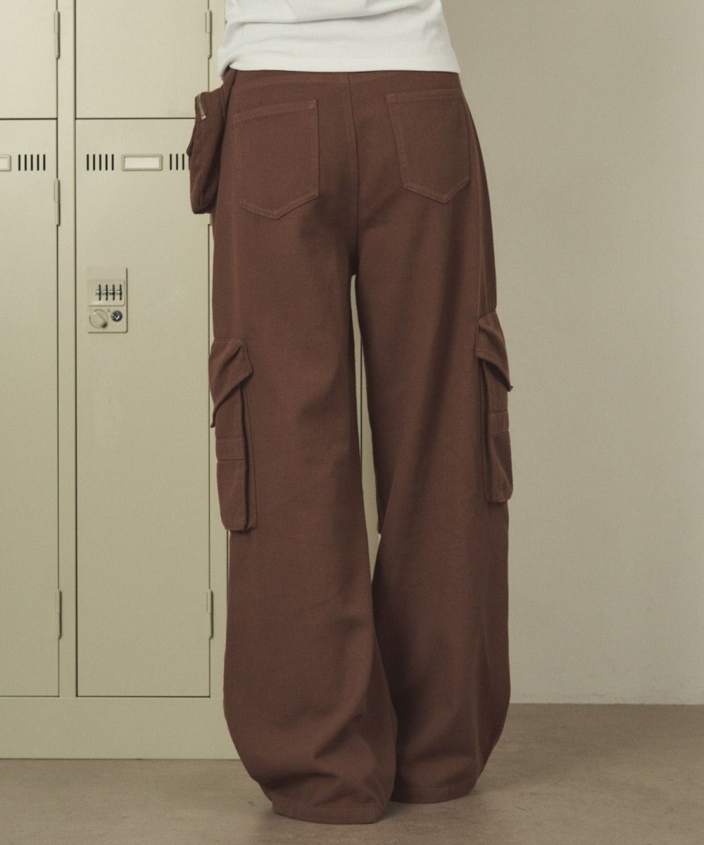 WEGO ポーチ付きウォッシュドカーゴパンツ 