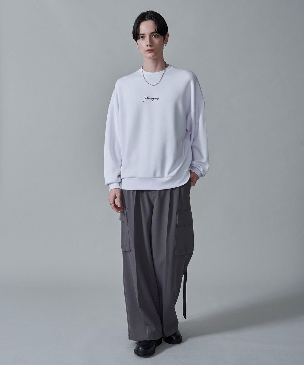 WEGO 【２点セット】アクセ付きフォトグラフィックプルオーバー 