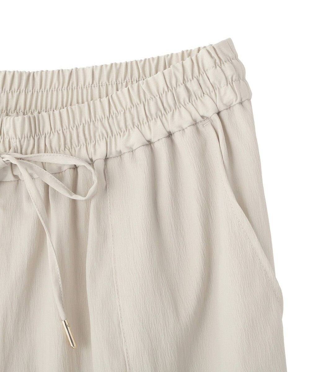 Green Parks 表面感サテンタックパンツ 