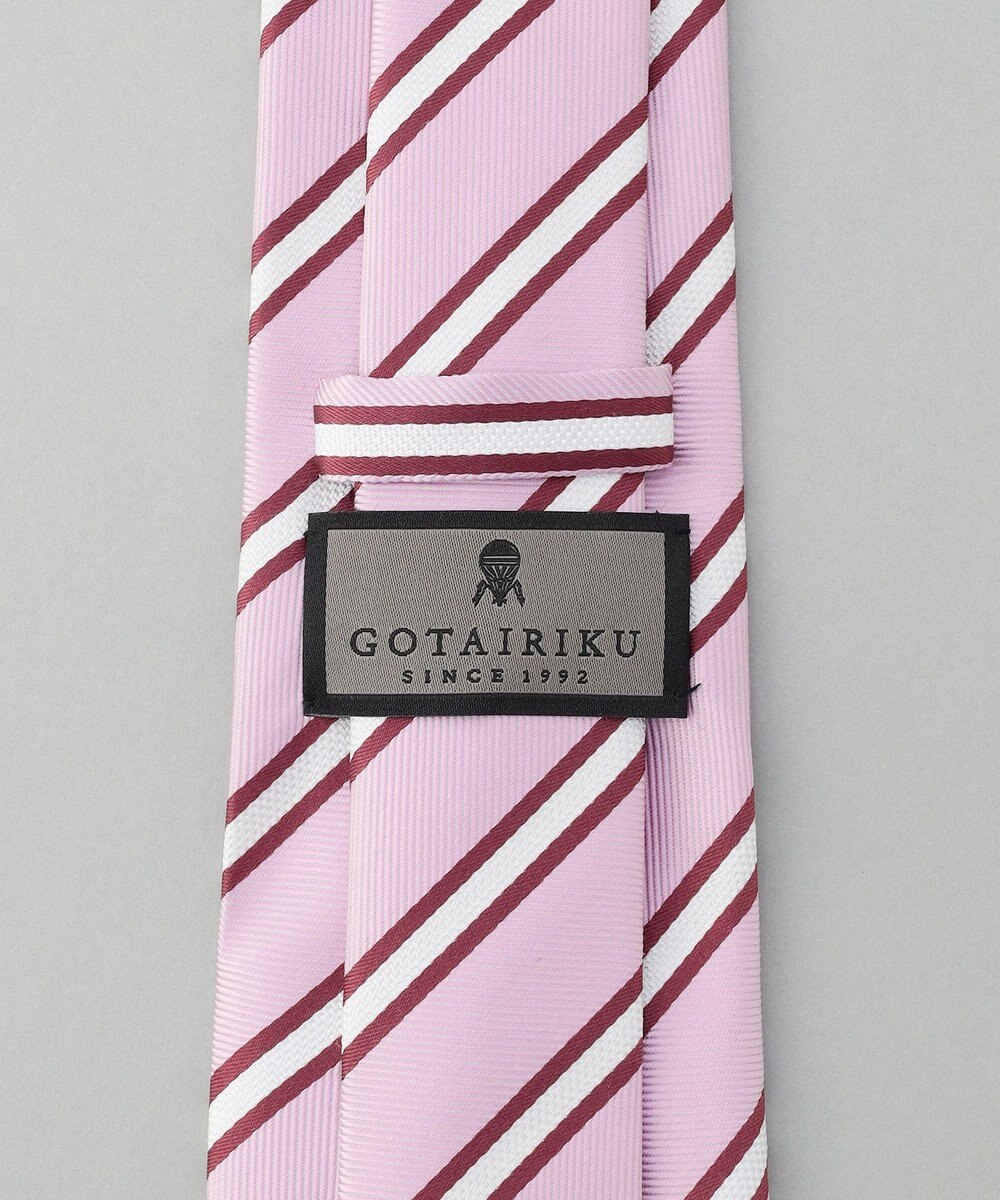 GOTAIRIKU GOTAIRIKU別注【日本製】シルク ネクタイ_ストライプ柄 