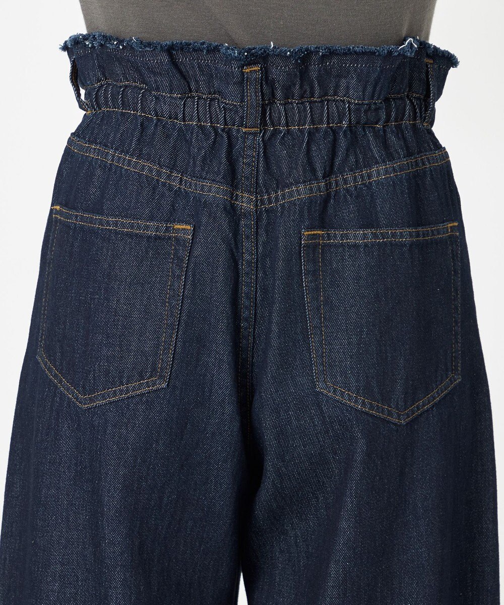 NAVE 【ReNAVE・洗える/軽量】ライトデニム ウエストギャザーパンツ 