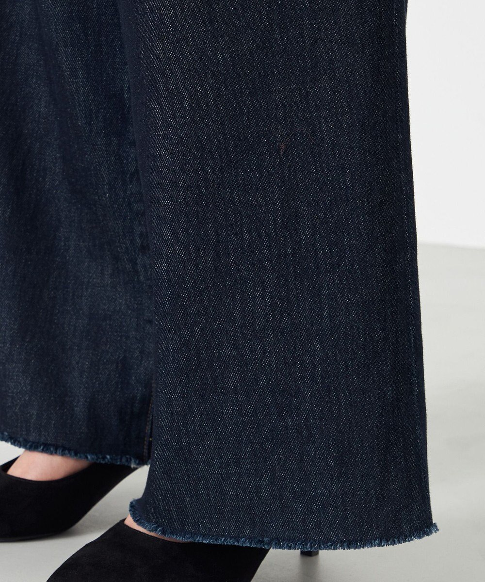 NAVE 【ReNAVE・洗える/軽量】ライトデニム ウエストギャザーパンツ 