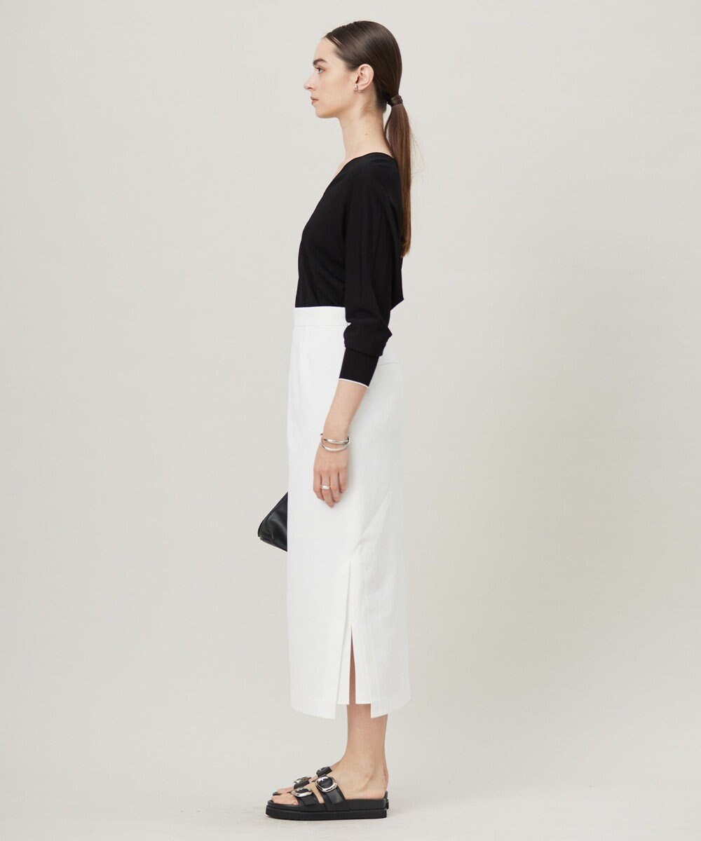 ICB L 【洗える】シンセティックハイゲージ Vネックニット 