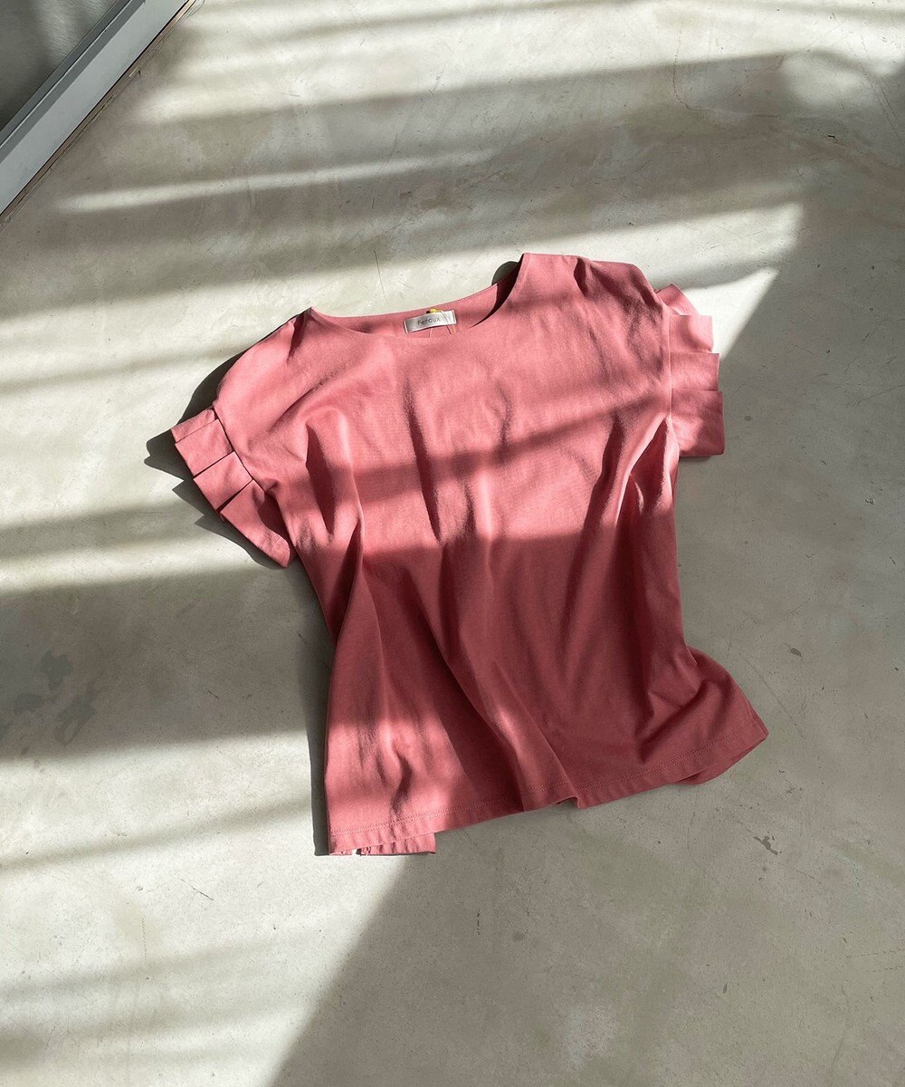 Feroux 【UVケア】タックスリーブ Tシャツ 