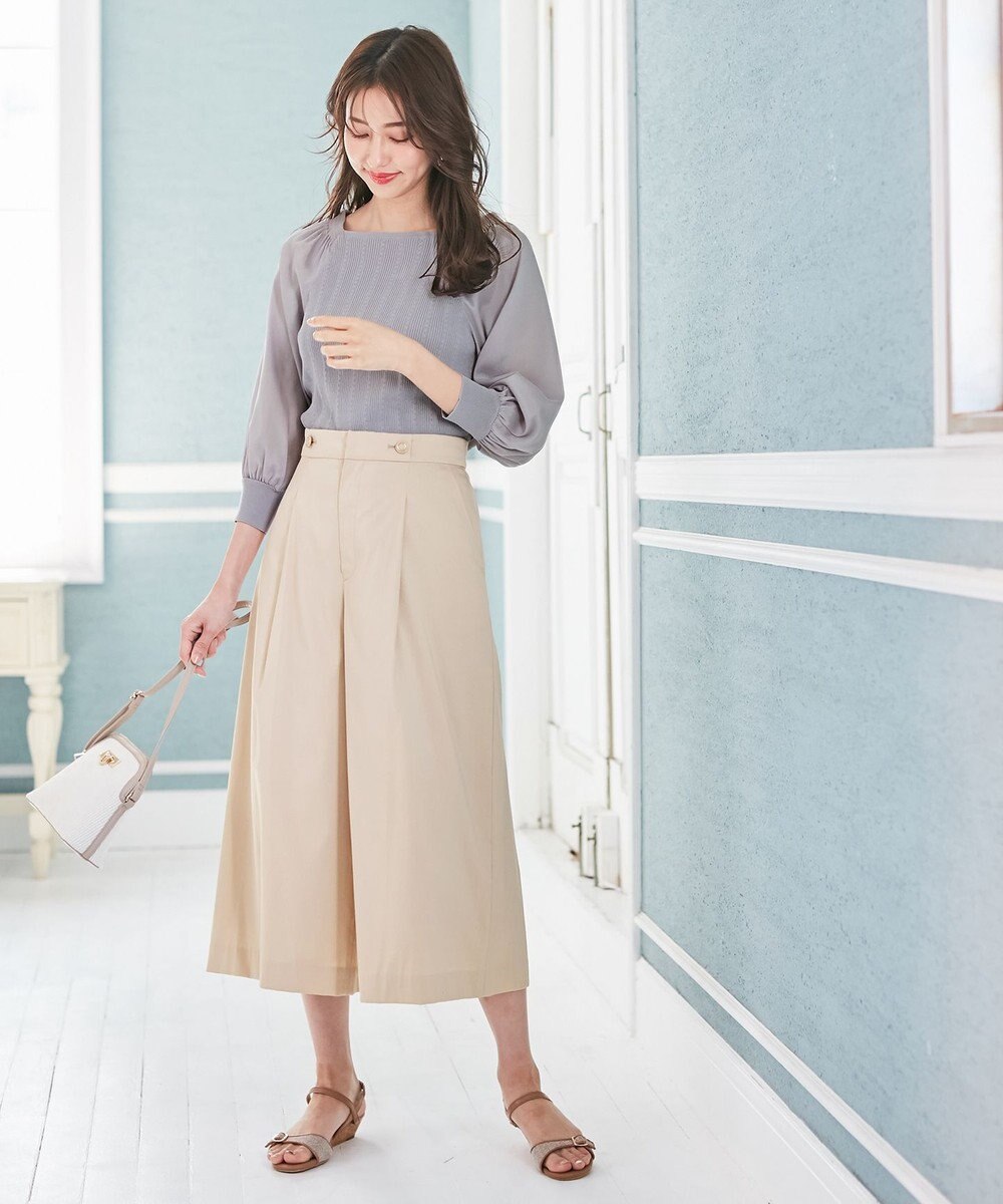 ANY SIS 【美人百花7月号掲載】エアリー ワイドクロップド パンツ 