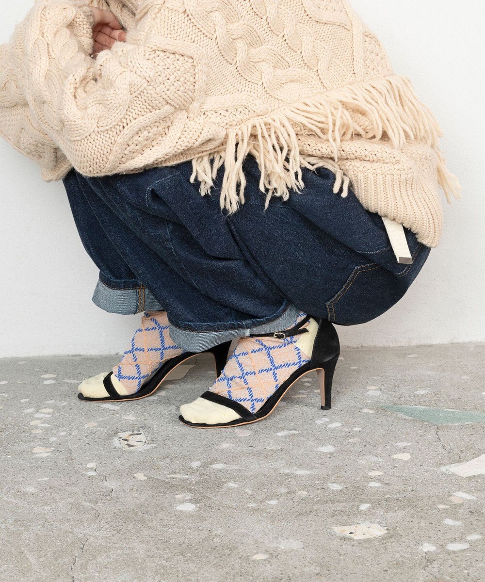 TRICOTE アーガイルバンピーソックス 