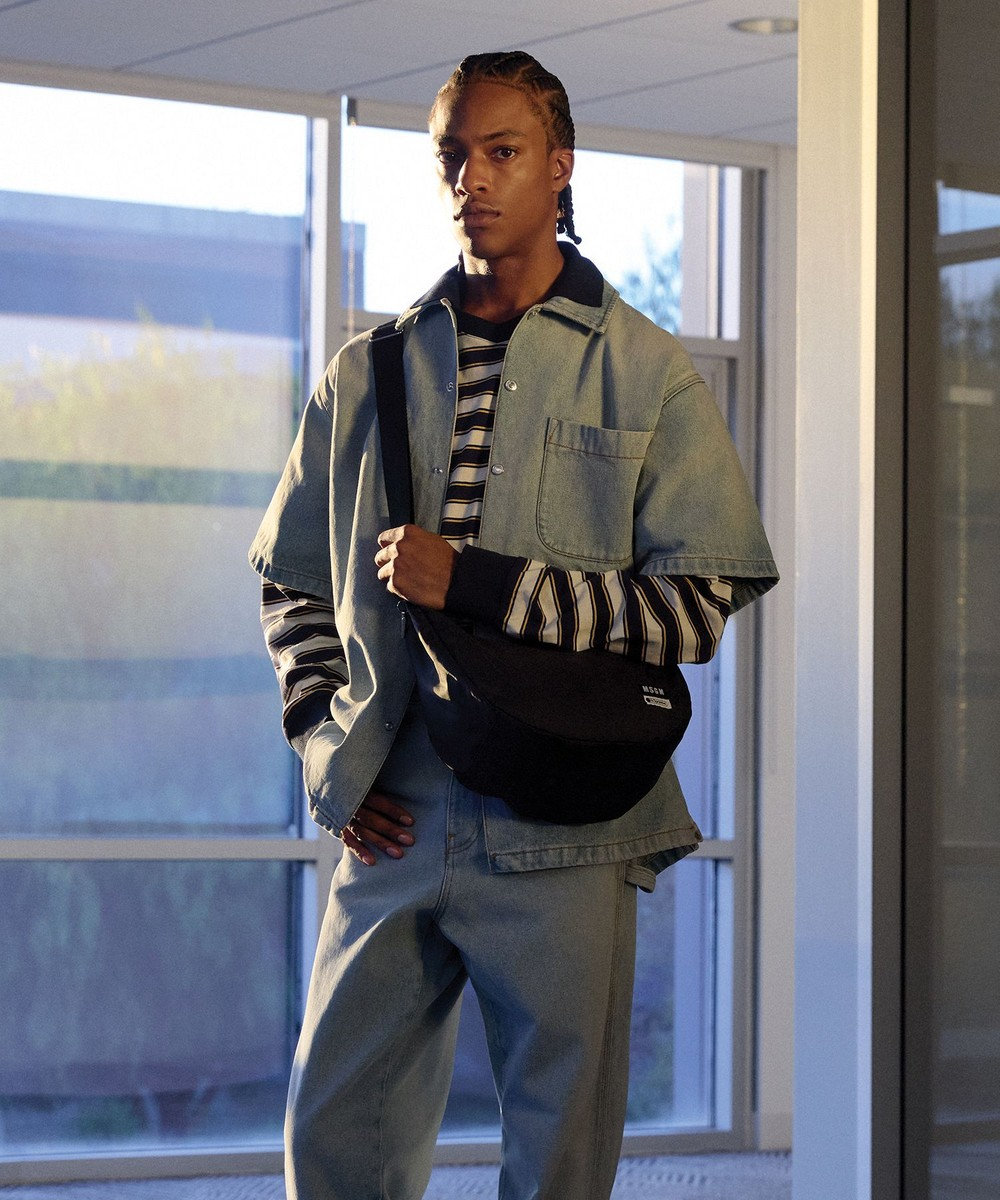 LeSportsac MSGM MD CRESCENT/クレッセントブラック 