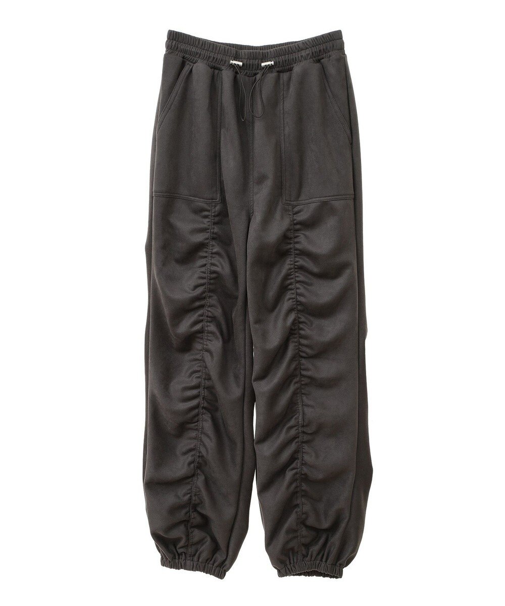 Green Parks ・ＳＵＧＡＲ　ＳＰＯＯＮ　スエード調ギャザーカーコ 