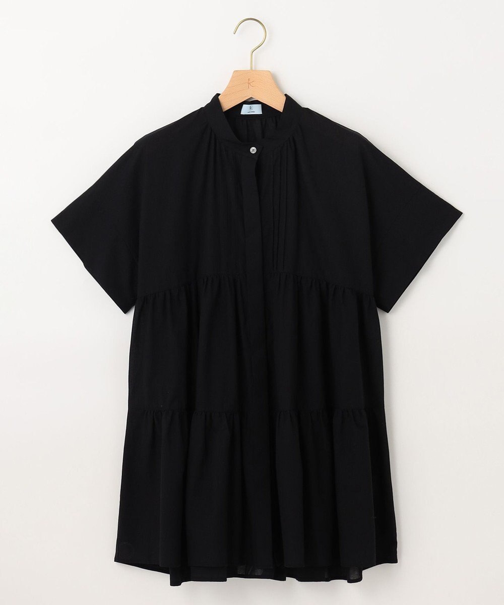 組曲 【洗える】ナチュラルローンギャザーフレア ブラウス 