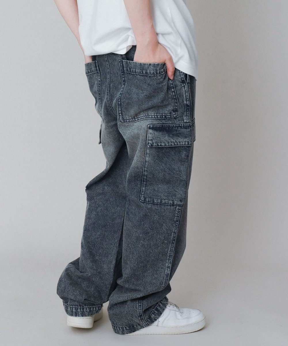 WEGO 【KIDS】デニムイージーカーゴパンツ（JUNIOR） 