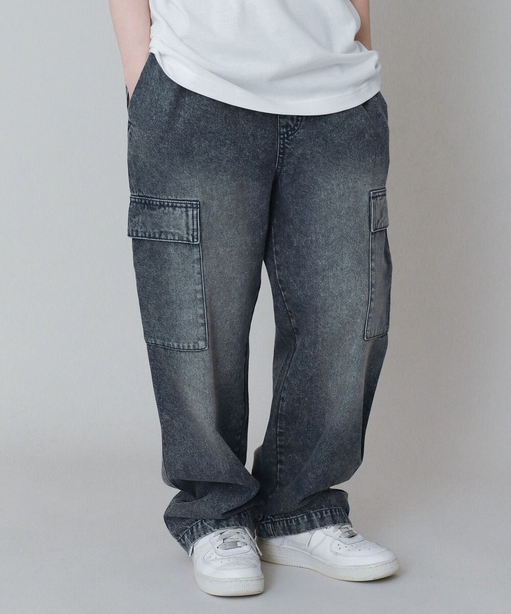 WEGO 【KIDS】デニムイージーカーゴパンツ（JUNIOR） 