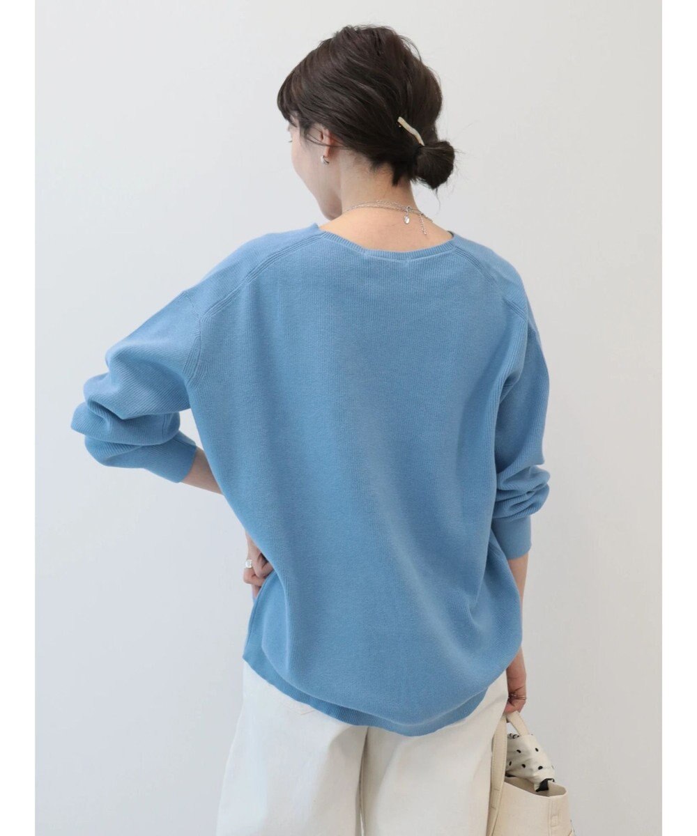 AMERICAN HOLIC Ｖネック片畦ニットプルオーバー 