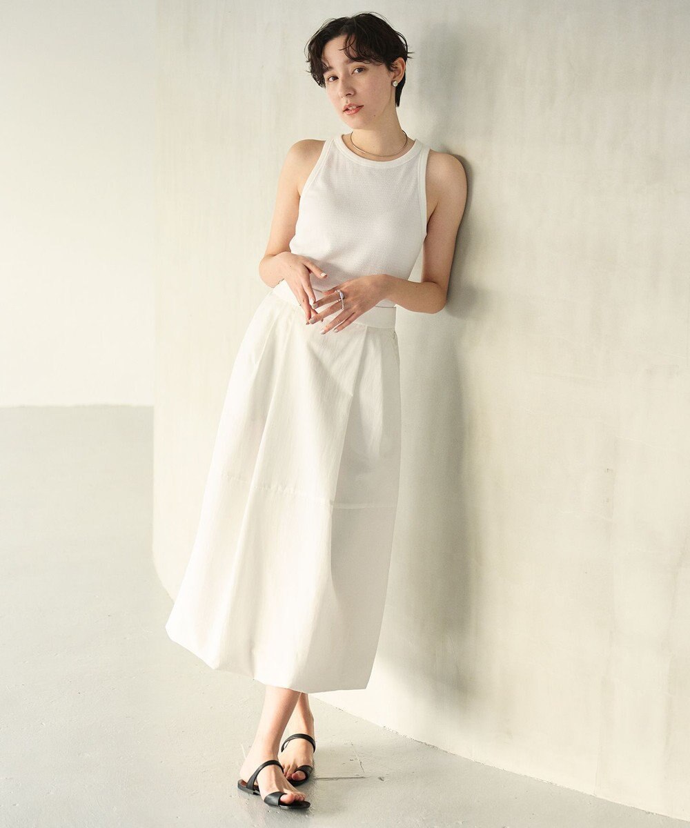 #Newans 【撥水】ソフトボリュームバルーンスカート 