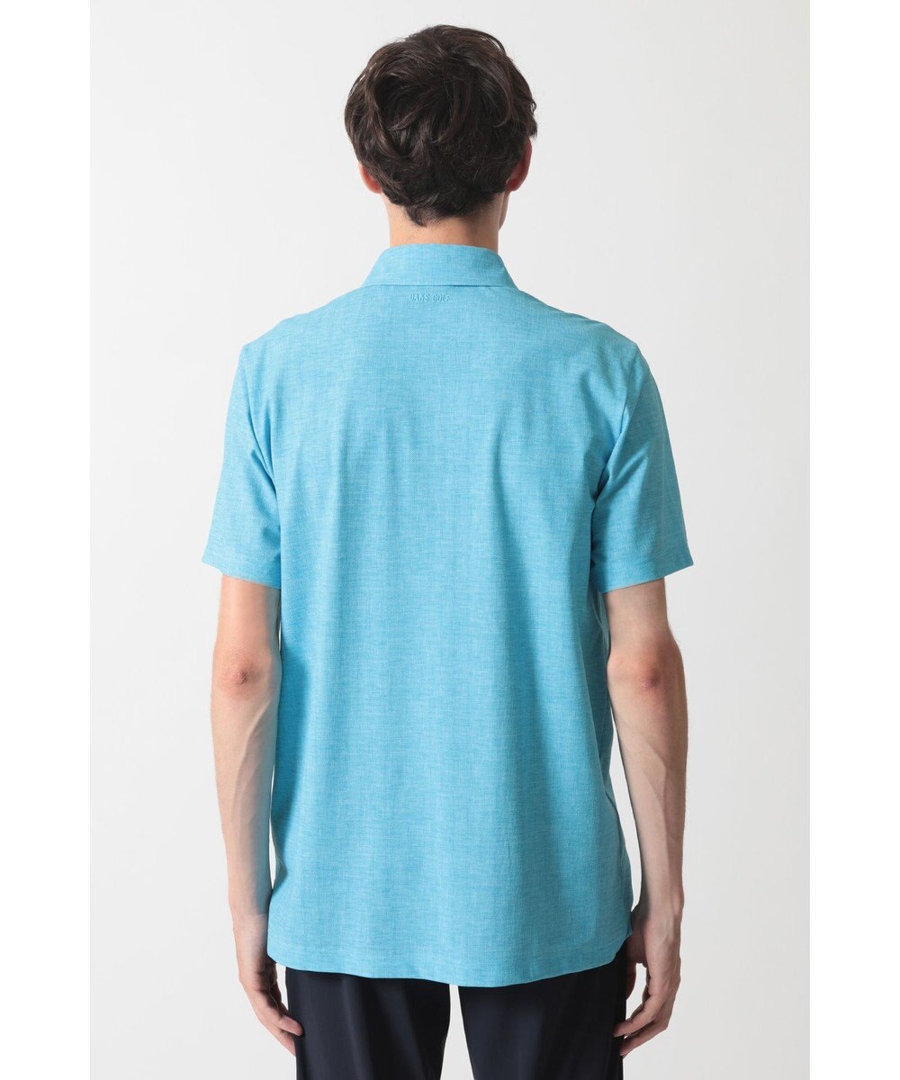 DAKS DAKS GOLF DDロゴ メッシュデニムプリント ポロシャツ 