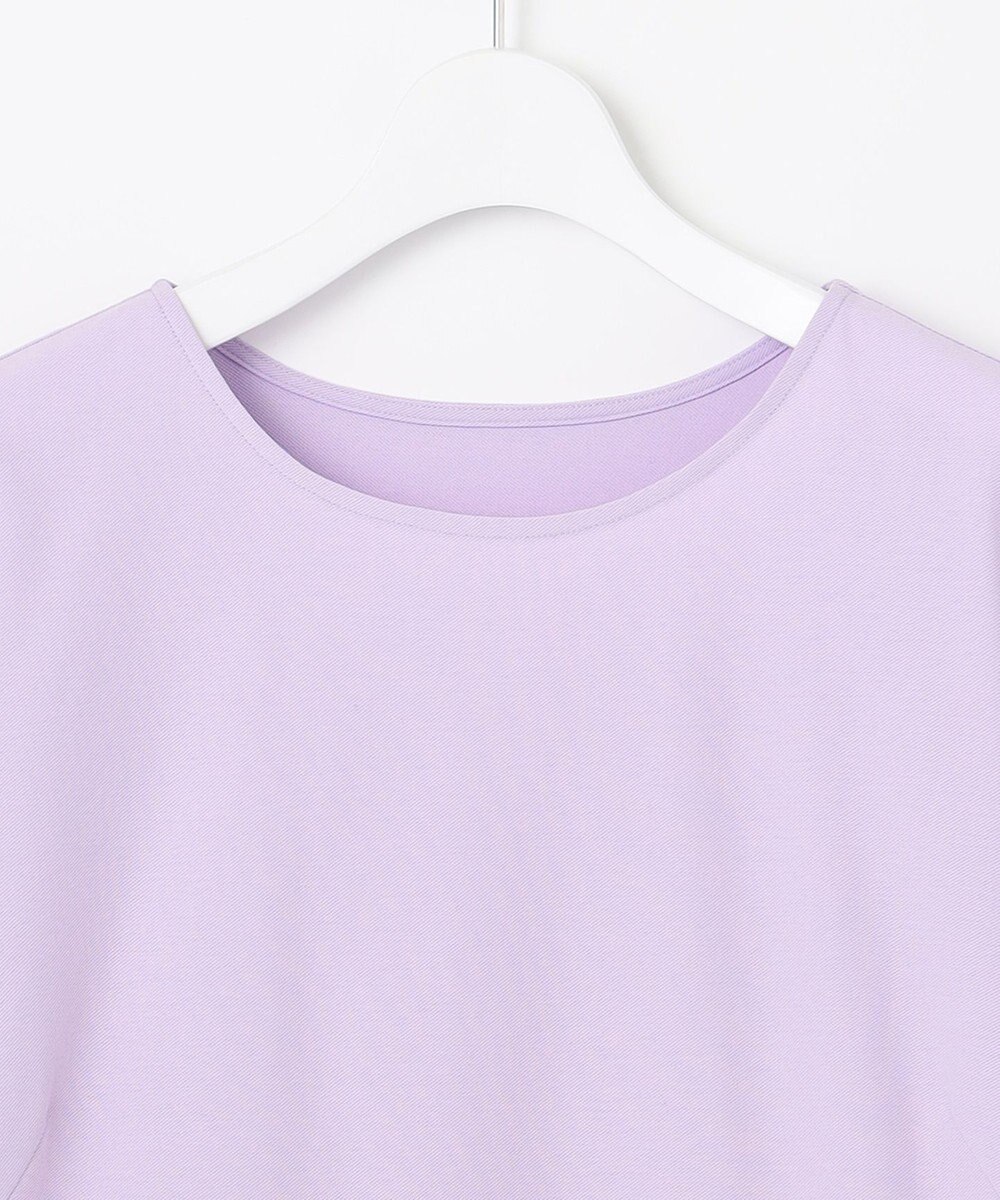 自由区 【洗える】コンビネーションシャーティング ペプラムデザイン カットソー 