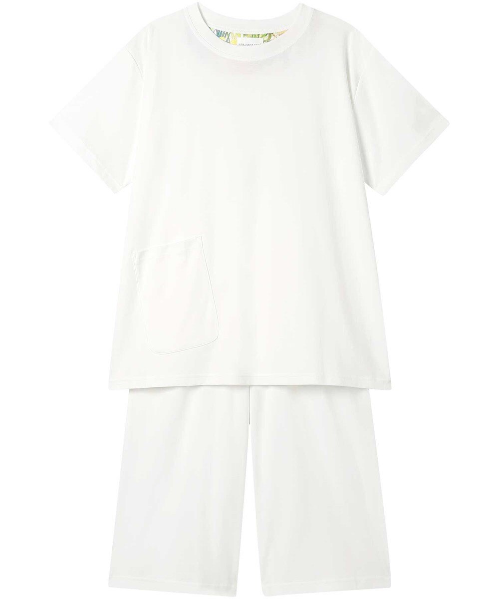 une nana cool 【綿100％】なめらかシルケットスムース半袖パジャマ MADE WITH LIBERTY FABRIC 