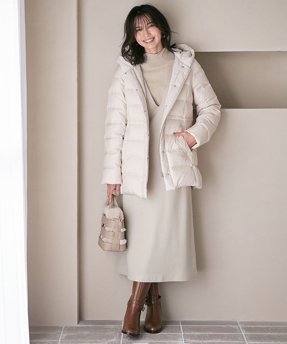 23区 CARIAGGIウールカシミヤ ハイネック ニット 