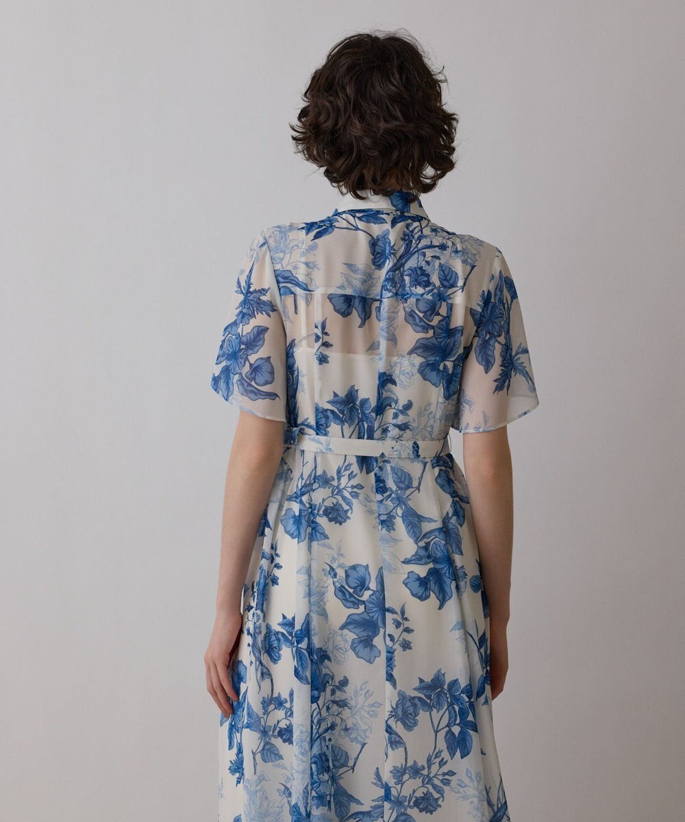 GRACE CONTINENTAL シャドーフラワープリントワンピース 