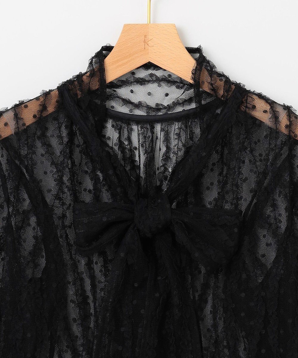 組曲 【前後着用可】チュールフリル ブラウス 