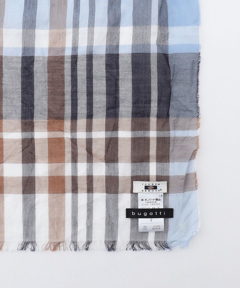 JOSEPH ABBOUD 【bugatti×V.FRAAS】ビッグチェック コットン ストール 