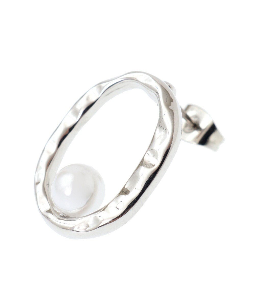 AMERICAN HOLIC オーバルパールピアス 